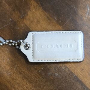 Coach Ivory Patent Leather Hand Tag